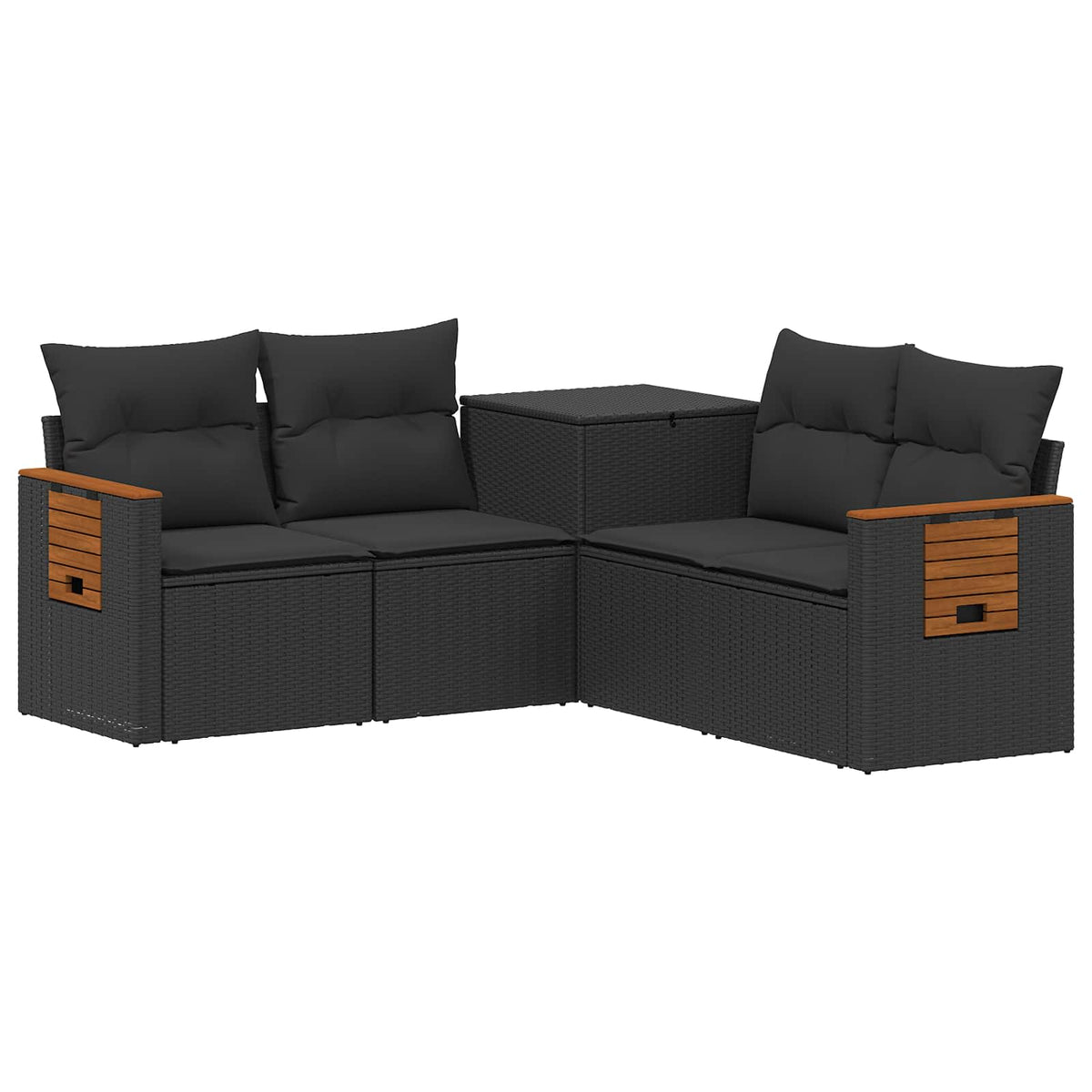 Set Pohovek 5 Ks Poly Ratan A Ocel