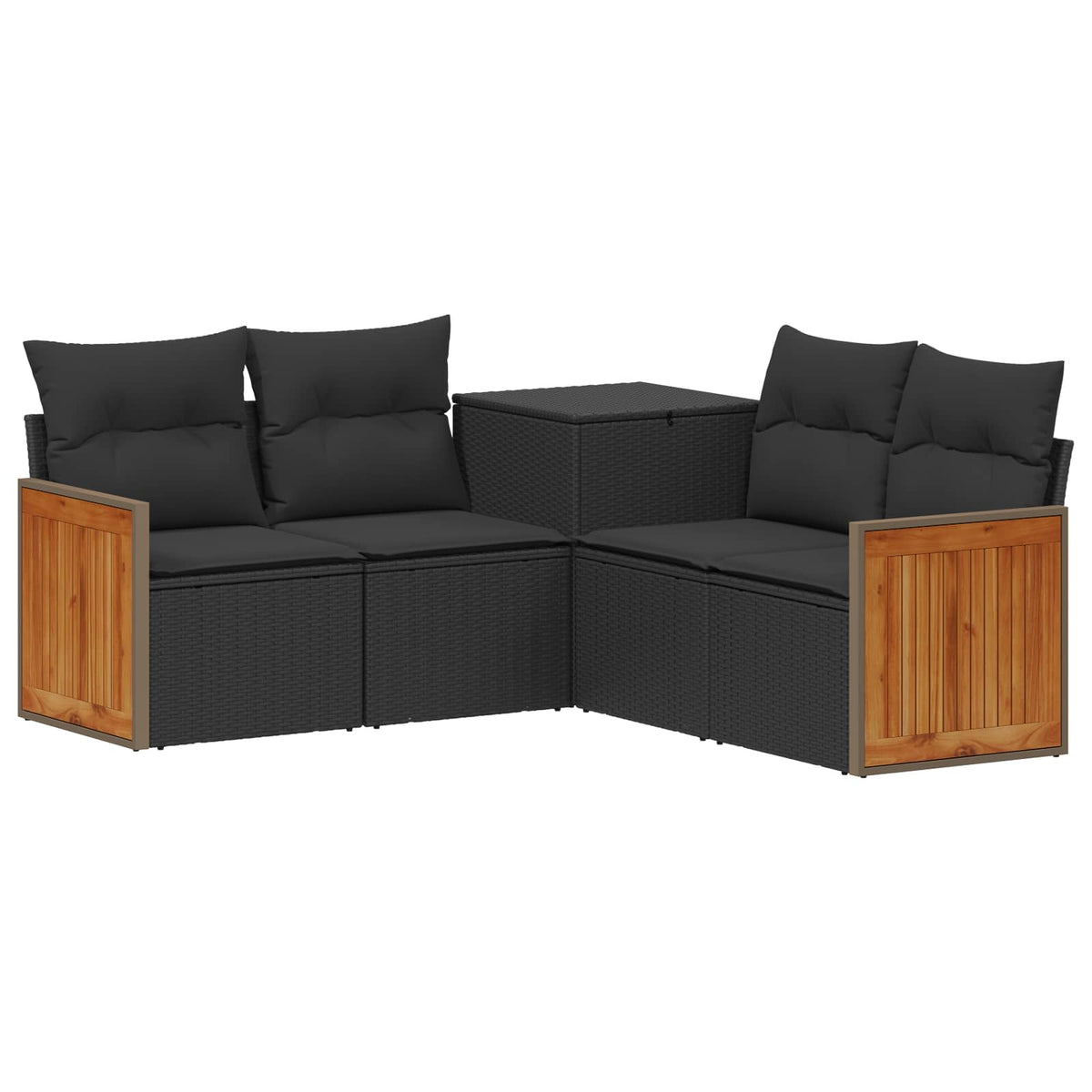 Set Pohovek 5 Ks Poly Ratan A Ocel
