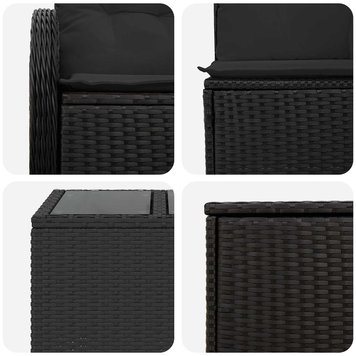 Set Pohovek 8 Ks Poly Ratan A Ocel