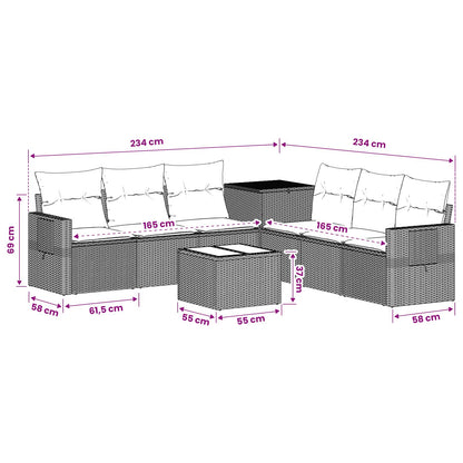 Set Pohovek 8 Ks Poly Ratan A Ocel