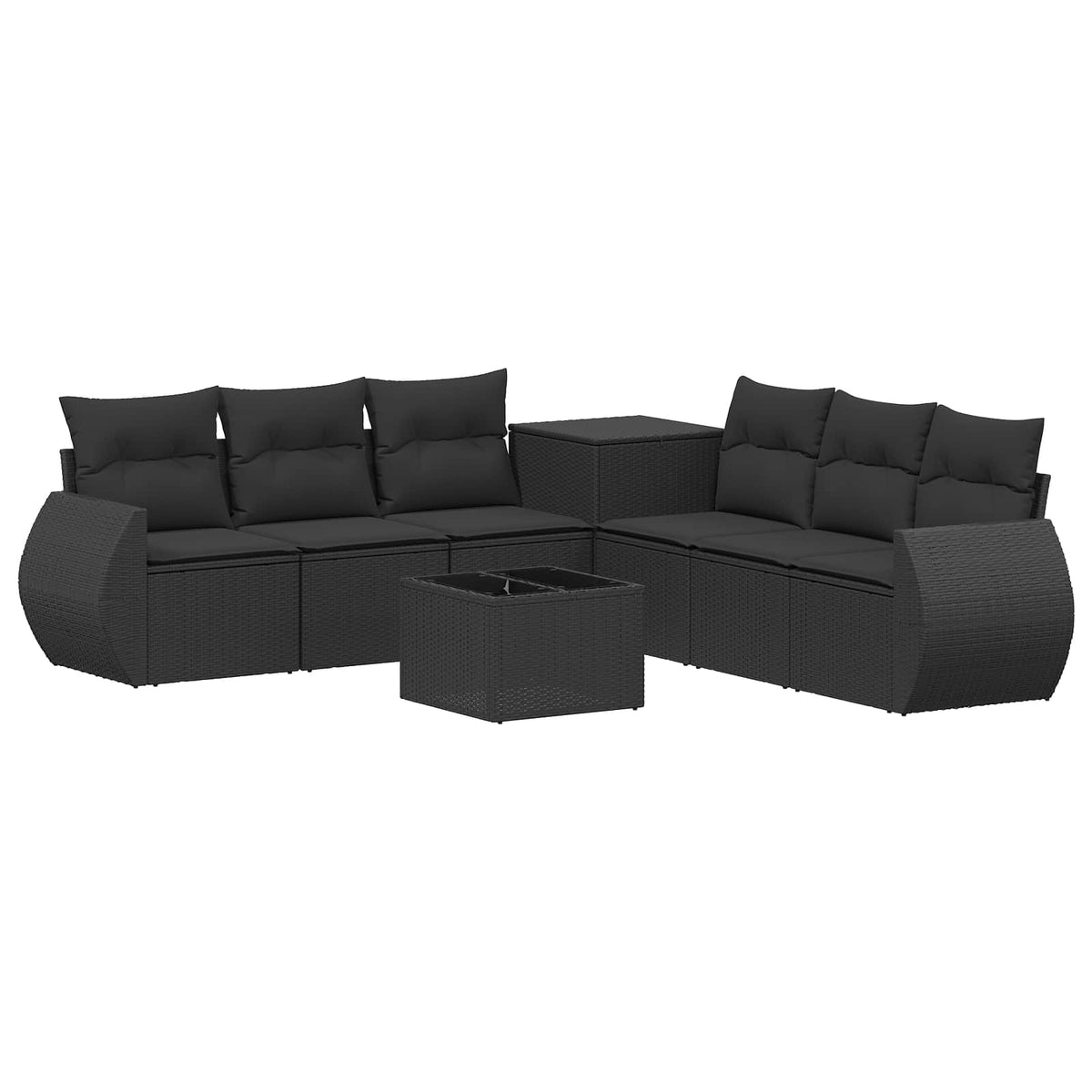 Set Pohovek 8 Ks Poly Ratan A Ocel
