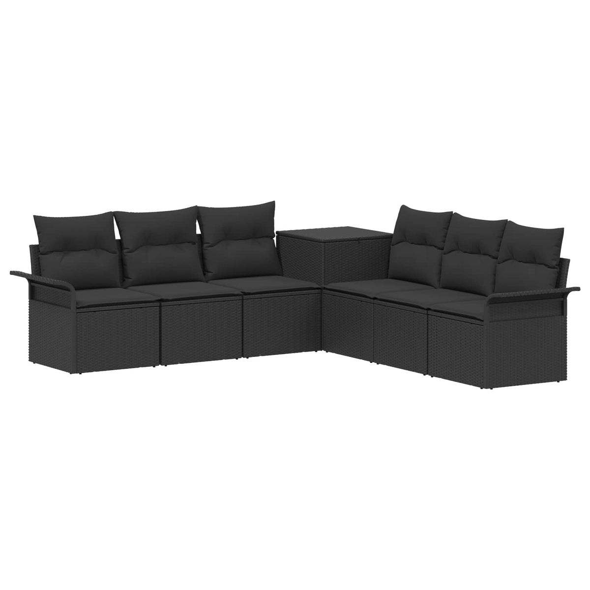 Set Pohovek 7 Ks Poly Ratan A Ocel