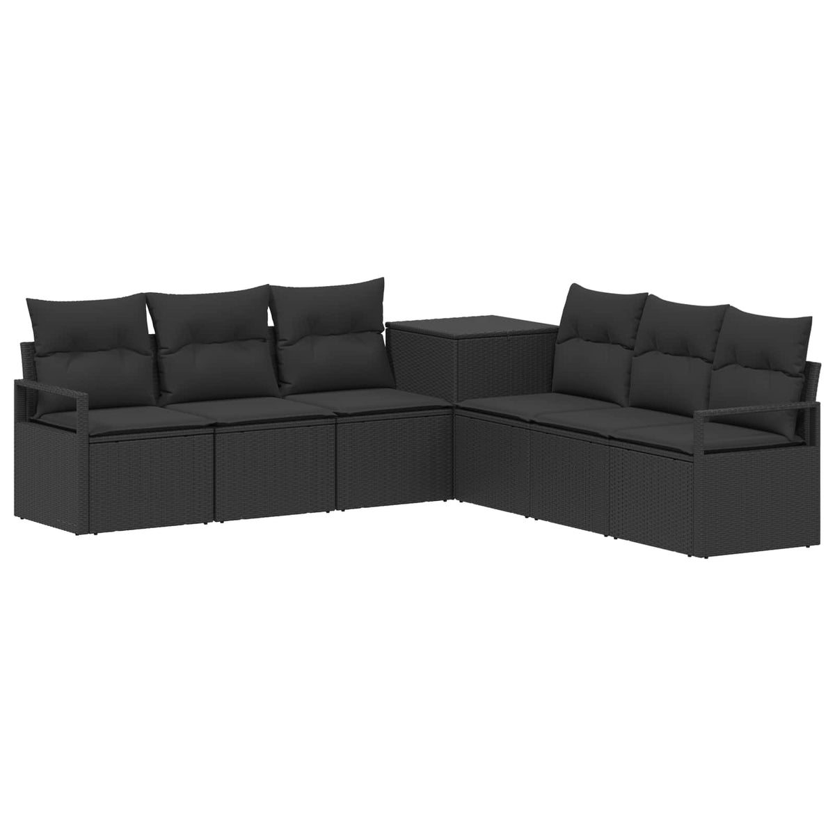 Set Pohovek 7 Ks Poly Ratan A Ocel