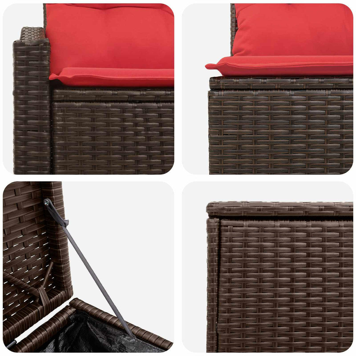 Set Pohovek 7 Ks Poly Ratan A Ocel