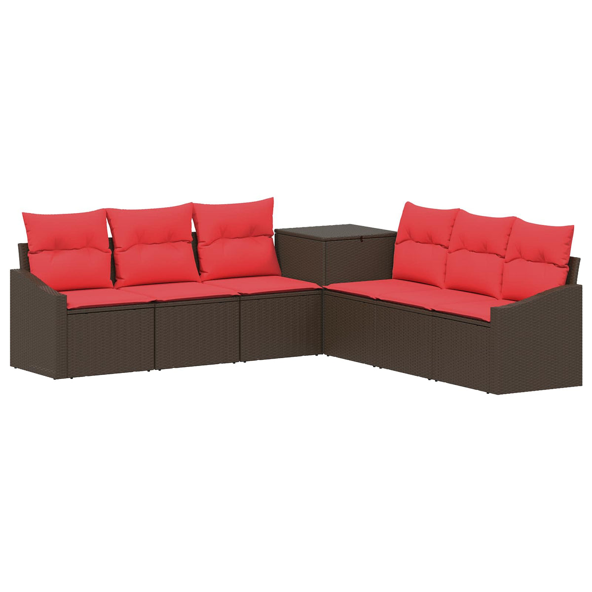 Set Pohovek 7 Ks Poly Ratan A Ocel