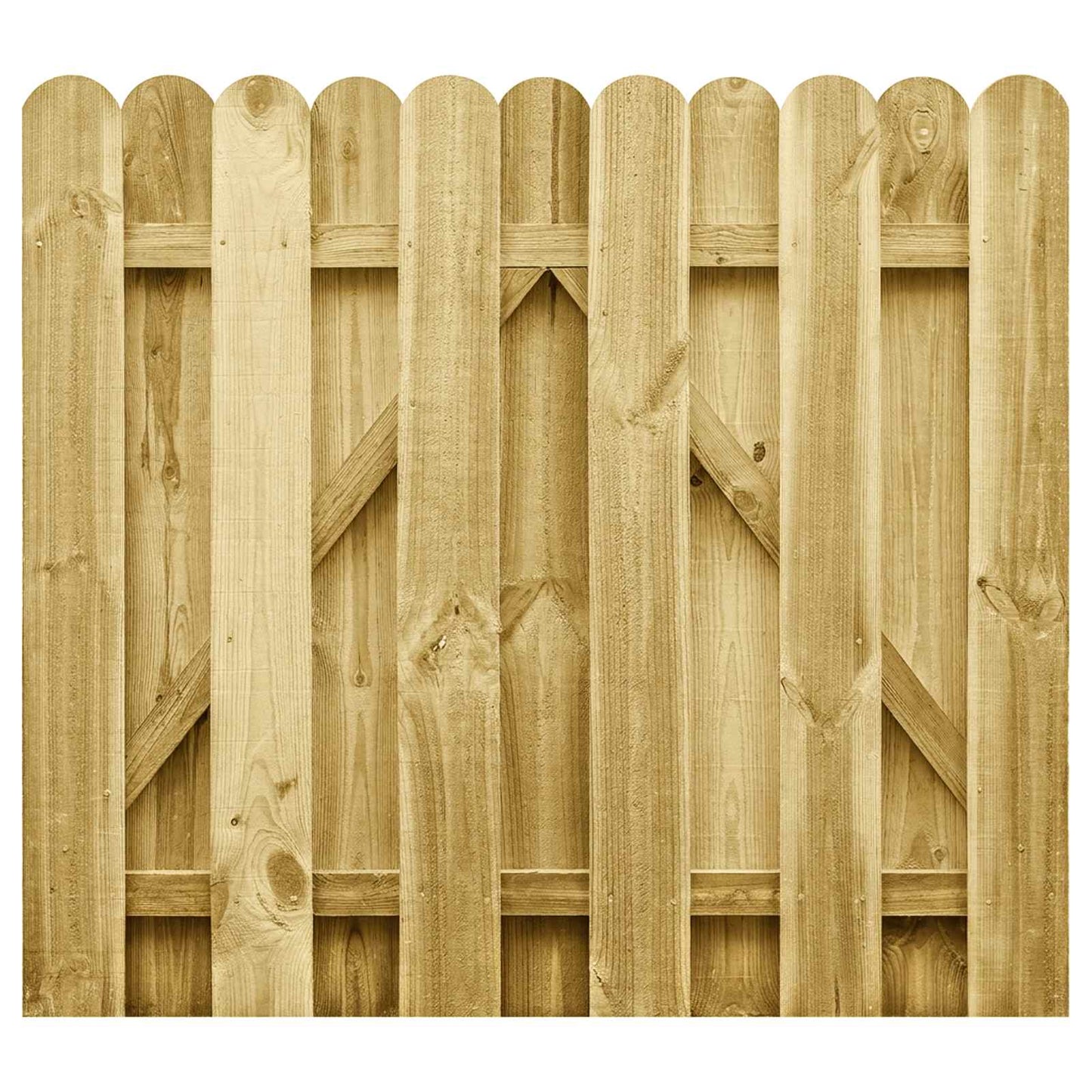 Zahradní Brána 100 X 100 Cm Masivní Borovicové Dřevo Zelená