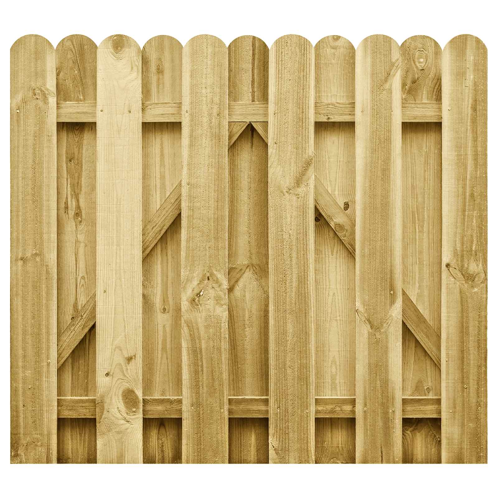 Zahradní Brána 100 X 100 Cm Masivní Borovicové Dřevo Zelená