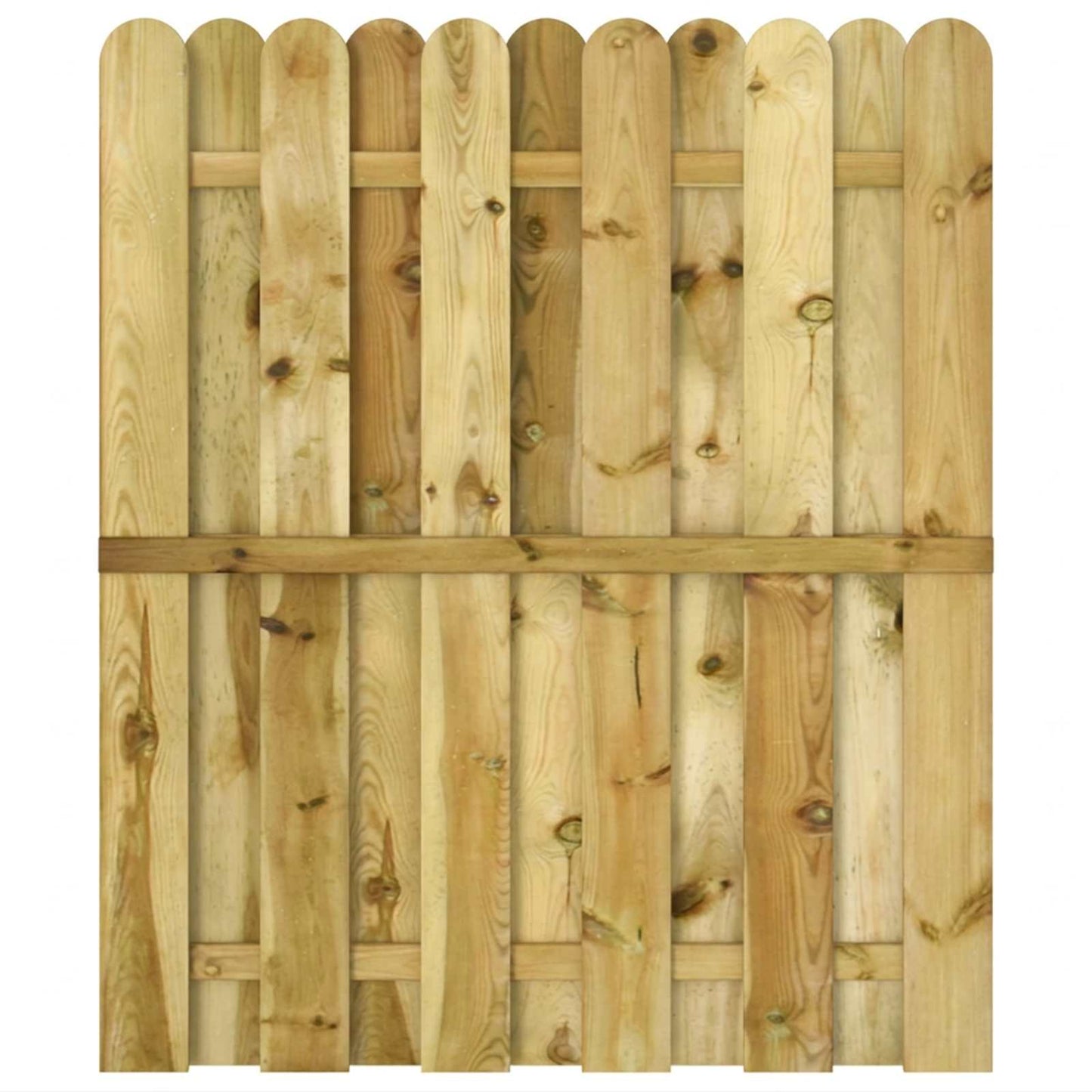Zahradní Brána 100 X 125 Cm Masivní Borovicové Dřevo Zelená