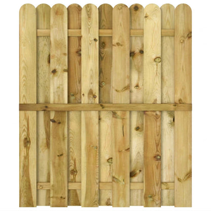 Zahradní Brána 100 X 125 Cm Masivní Borovicové Dřevo Zelená