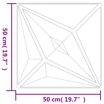 Nástěnné Panely Hvězda 12 Pcs Bílá Hvězda 50 X 50 Cm Xps Pěna