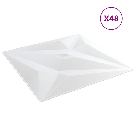 Nástěnné Panely Hvězda 12 Pcs Bílá Hvězda 50 X 50 Cm Xps Pěna