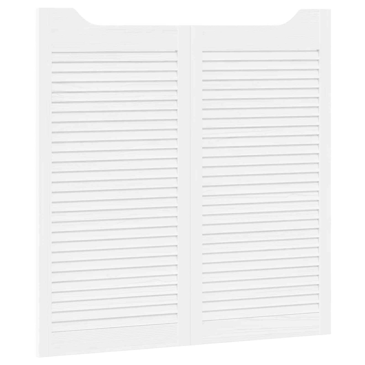 Kyvné Dveře 2 Pcs Bílá Masivní Borovicové Dřevo