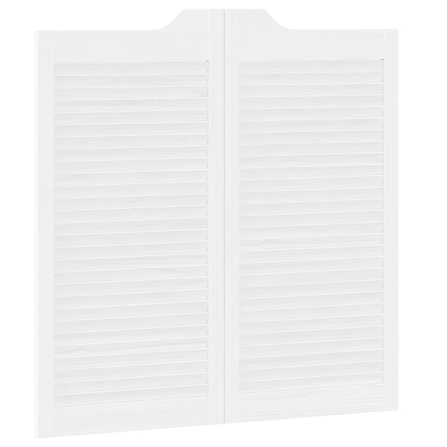 Kyvné Dveře 2 Pcs Bílá Masivní Borovicové Dřevo