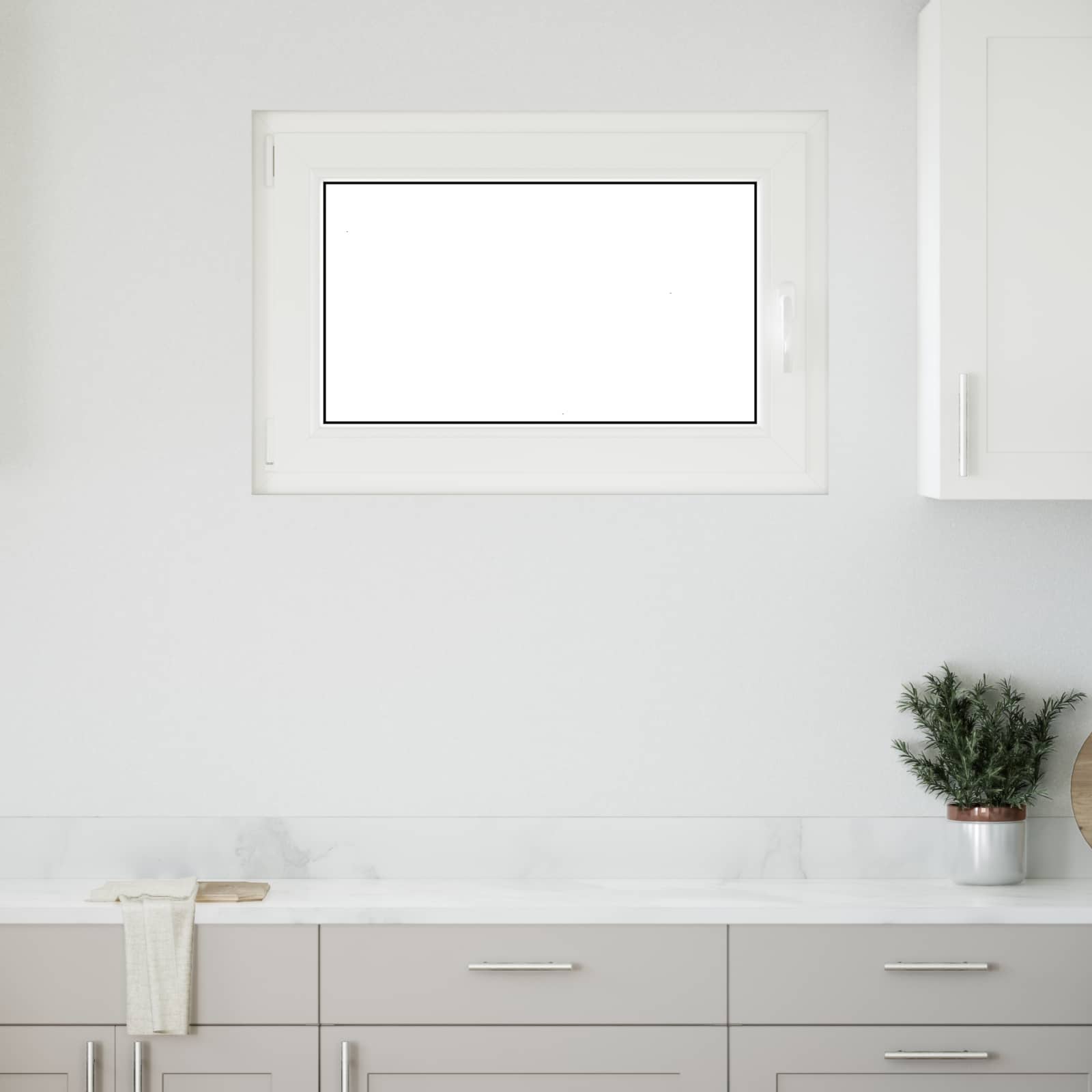 Okeno Do Suterénu Risor 90 X 70 Cm Pvc A Sklo Bílá