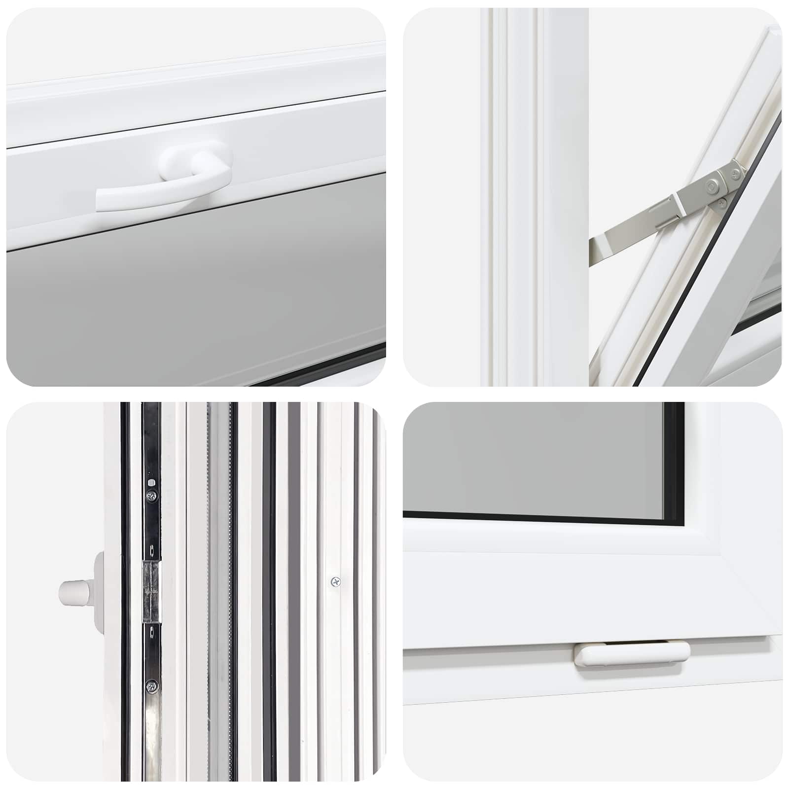 Okeno Do Suterénu Risor 100 X 40 Cm Pvc A Sklo Bílá