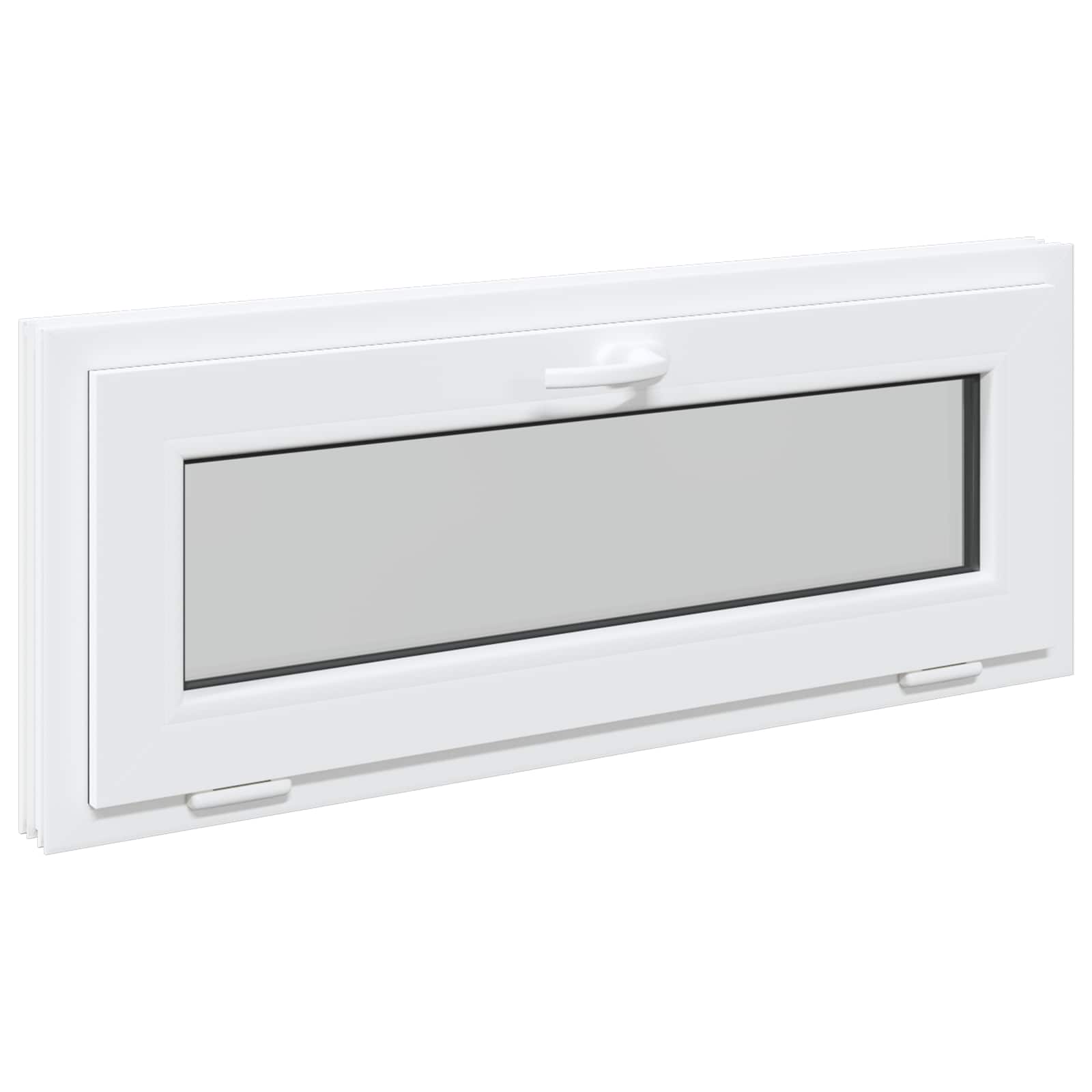 Okeno Do Suterénu Risor 100 X 40 Cm Pvc A Sklo Bílá