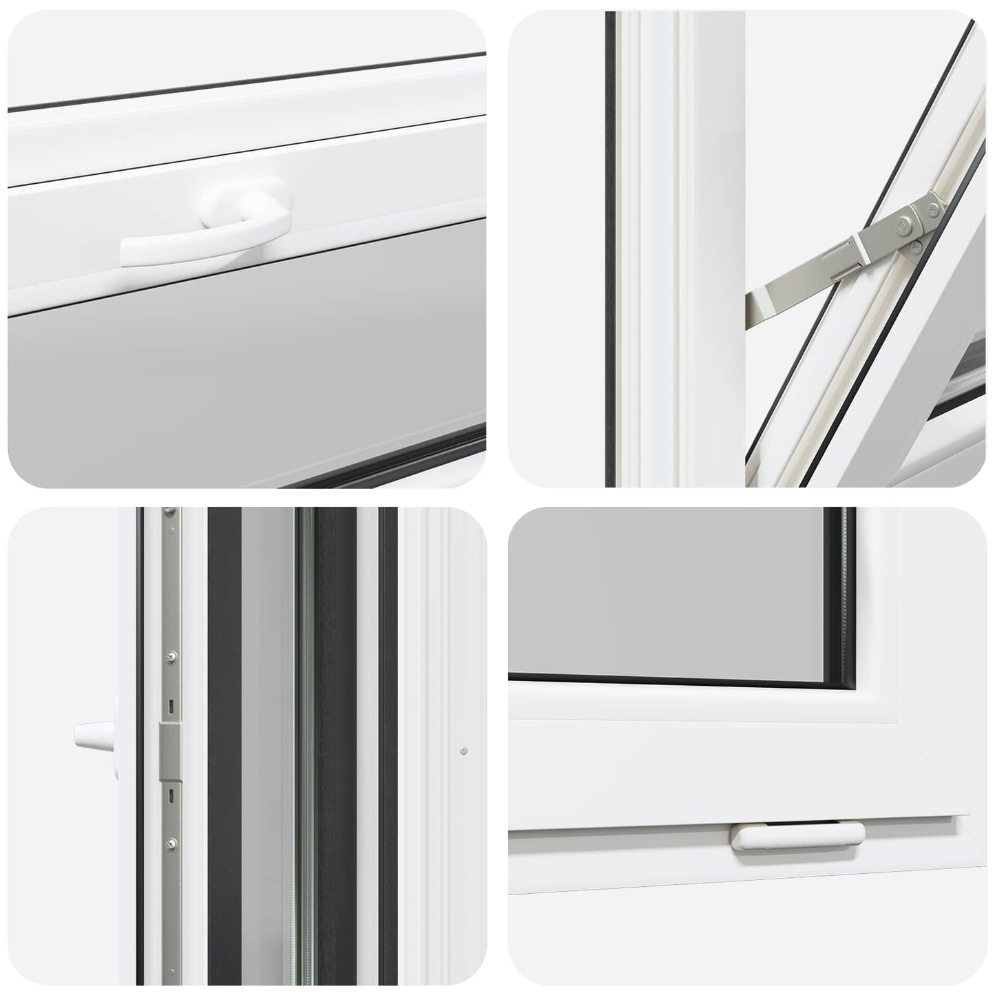 Okeno Do Suterénu Risor 80 X 40 Cm Pvc A Sklo Antracitová