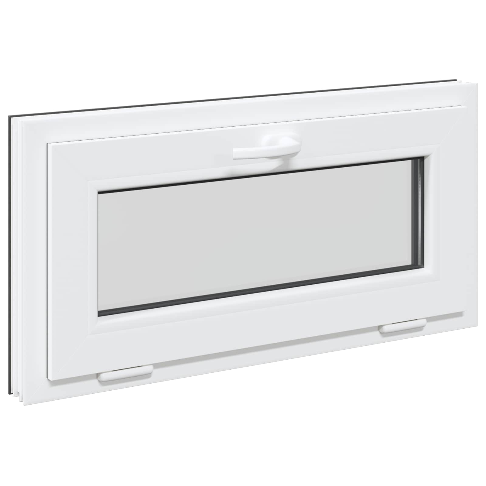 Okeno Do Suterénu Risor 80 X 40 Cm Pvc A Sklo Antracitová