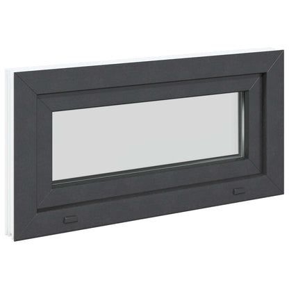 Okeno Do Suterénu Risor 80 X 40 Cm Pvc A Sklo Antracitová