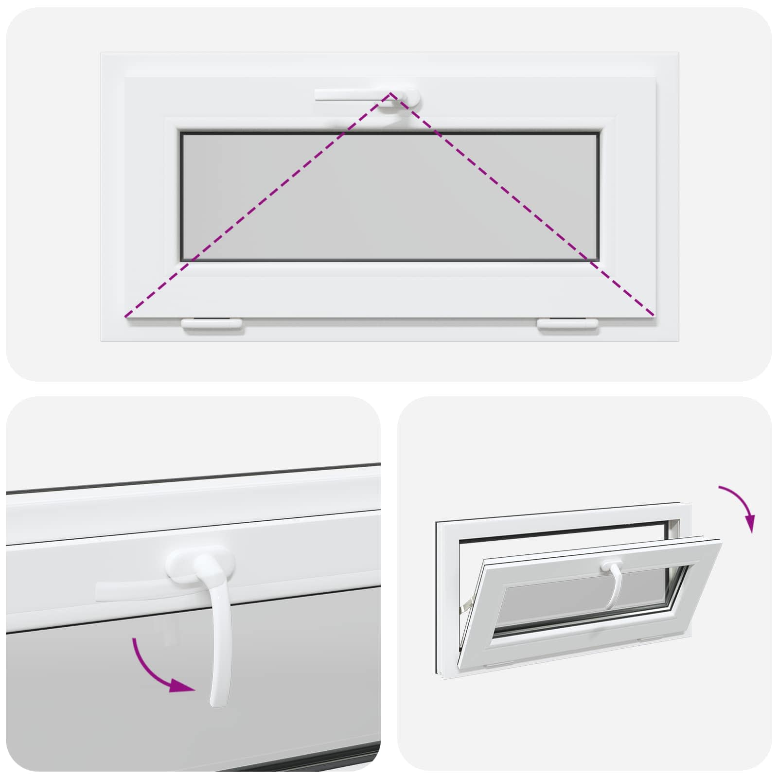 Okeno Do Suterénu Risor 80 X 40 Cm Pvc A Sklo Antracitová