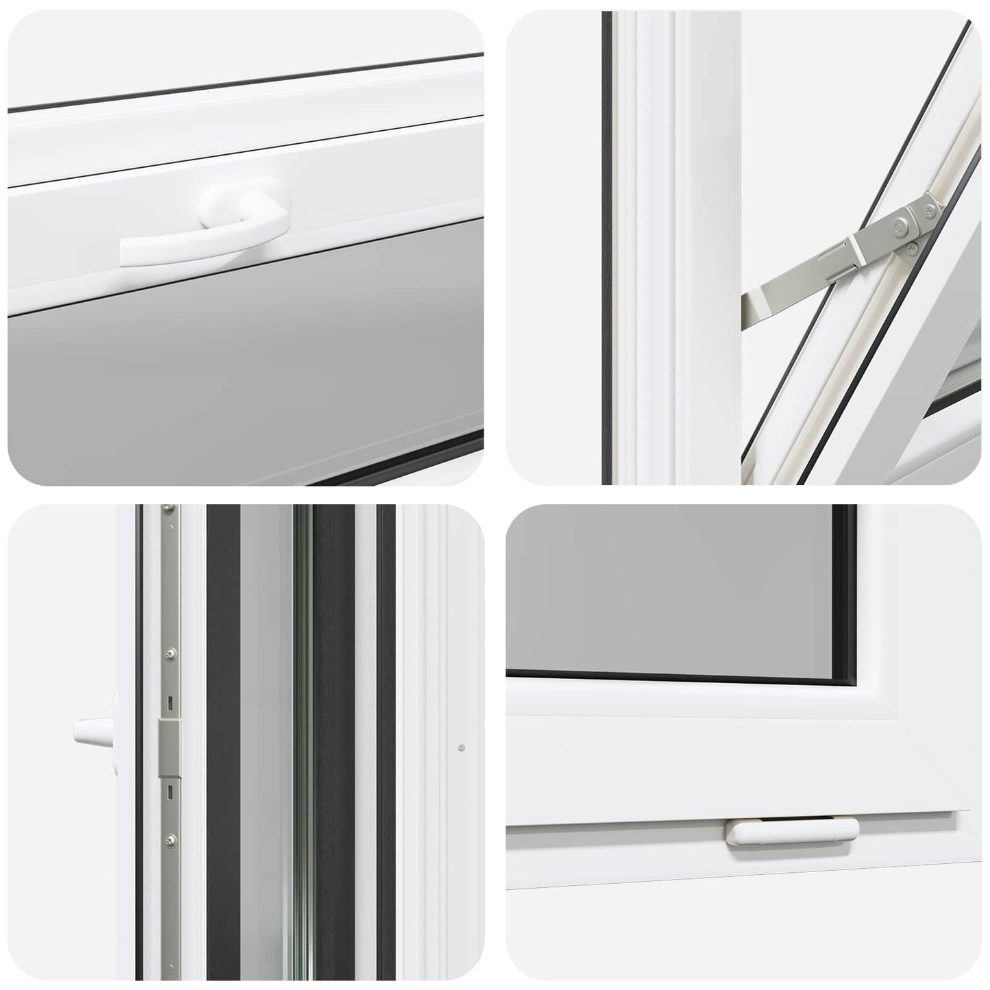 Okeno Do Suterénu Risor 80 X 40 Cm Pvc A Sklo Antracitová