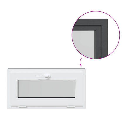 Okeno Do Suterénu Risor 80 X 40 Cm Pvc A Sklo Antracitová