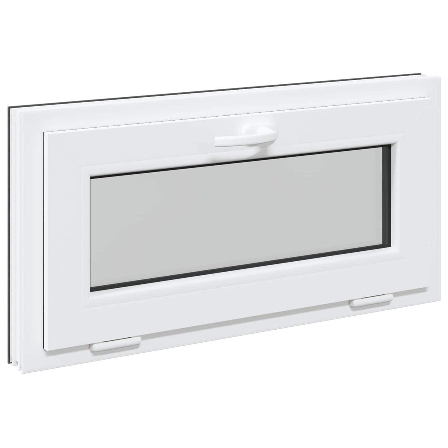 Okeno Do Suterénu Risor 80 X 40 Cm Pvc A Sklo Antracitová
