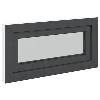Okeno Do Suterénu Risor 80 X 40 Cm Pvc A Sklo Antracitová