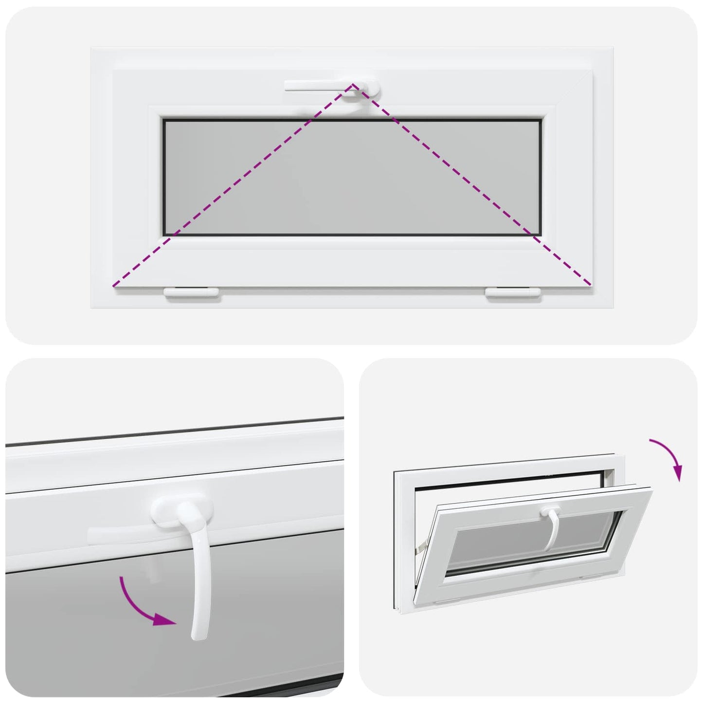 Okeno Do Suterénu Risor 80 X 40 Cm Pvc A Sklo Antracitová