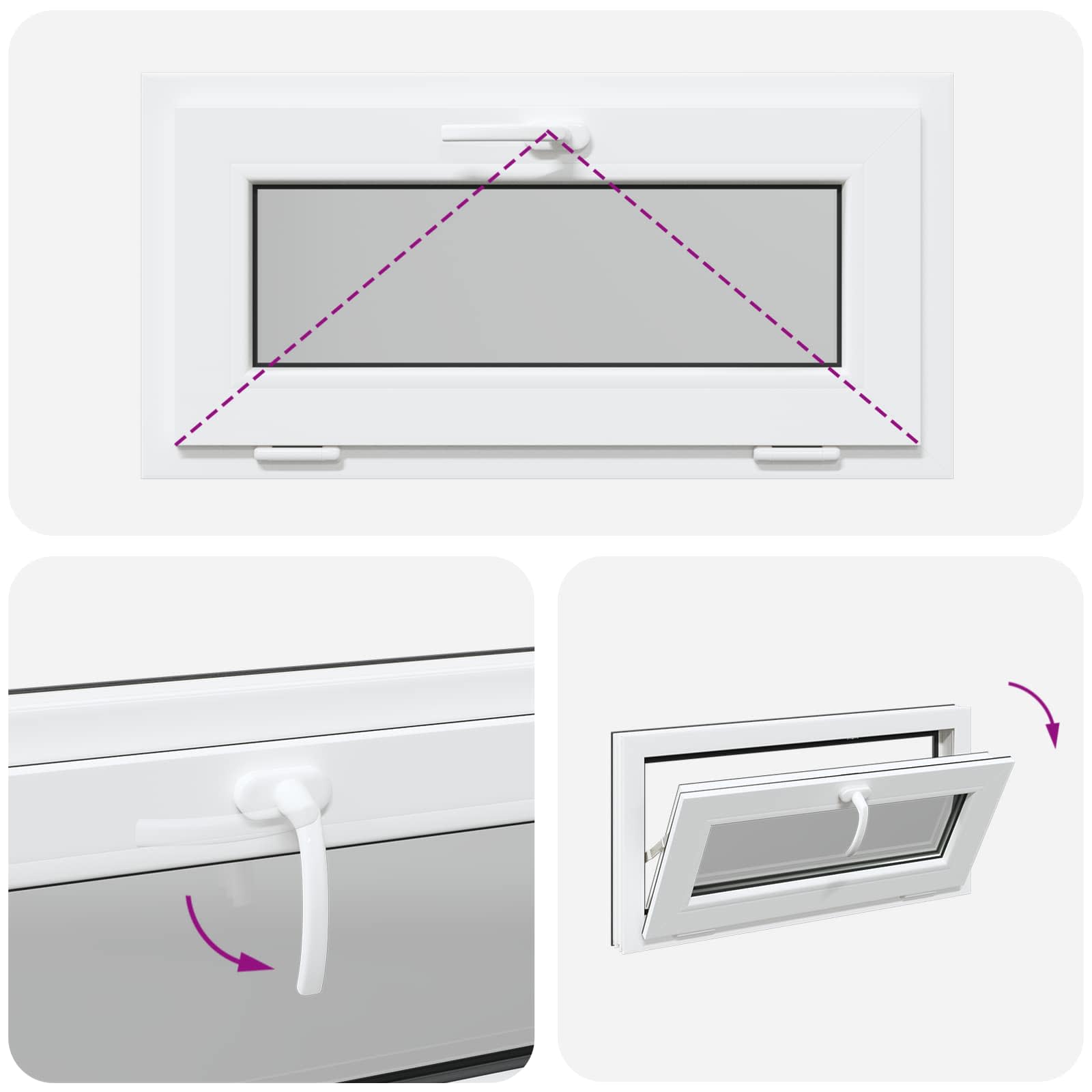 Okeno Do Suterénu Risor 80 X 40 Cm Pvc A Sklo Antracitová