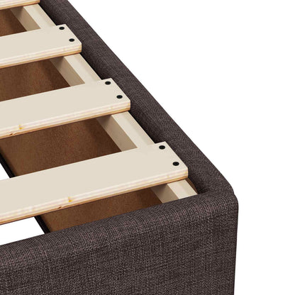 Postel Boxspring S Matrací Tmavě Hnědá 80 X 200 Cm Textil