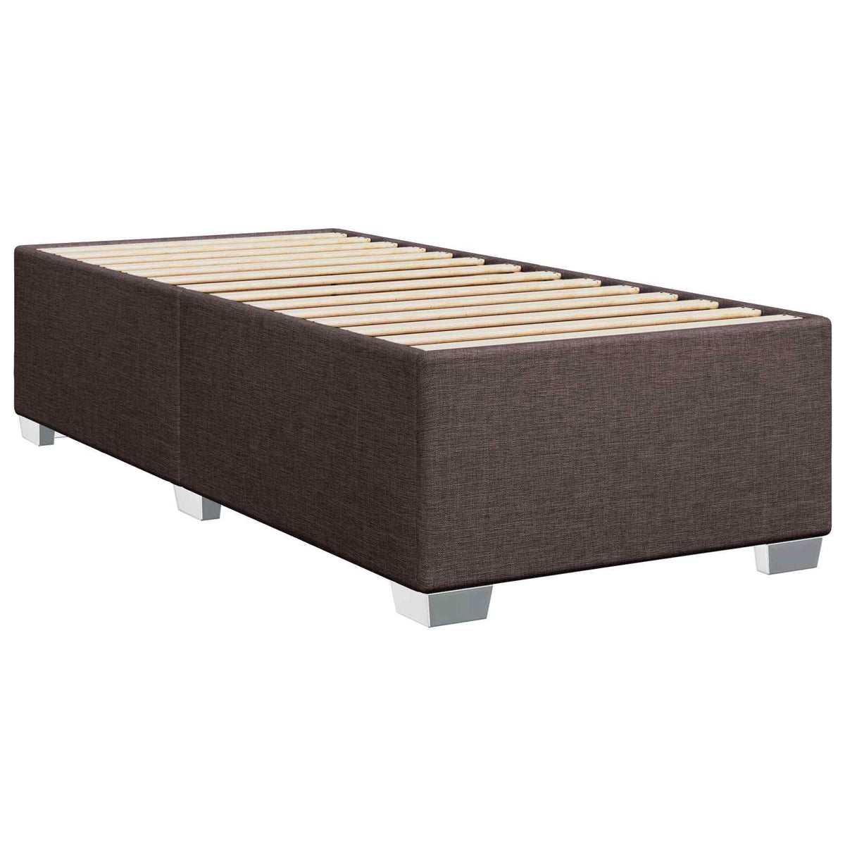 Postel Boxspring S Matrací Tmavě Hnědá 80 X 200 Cm Textil