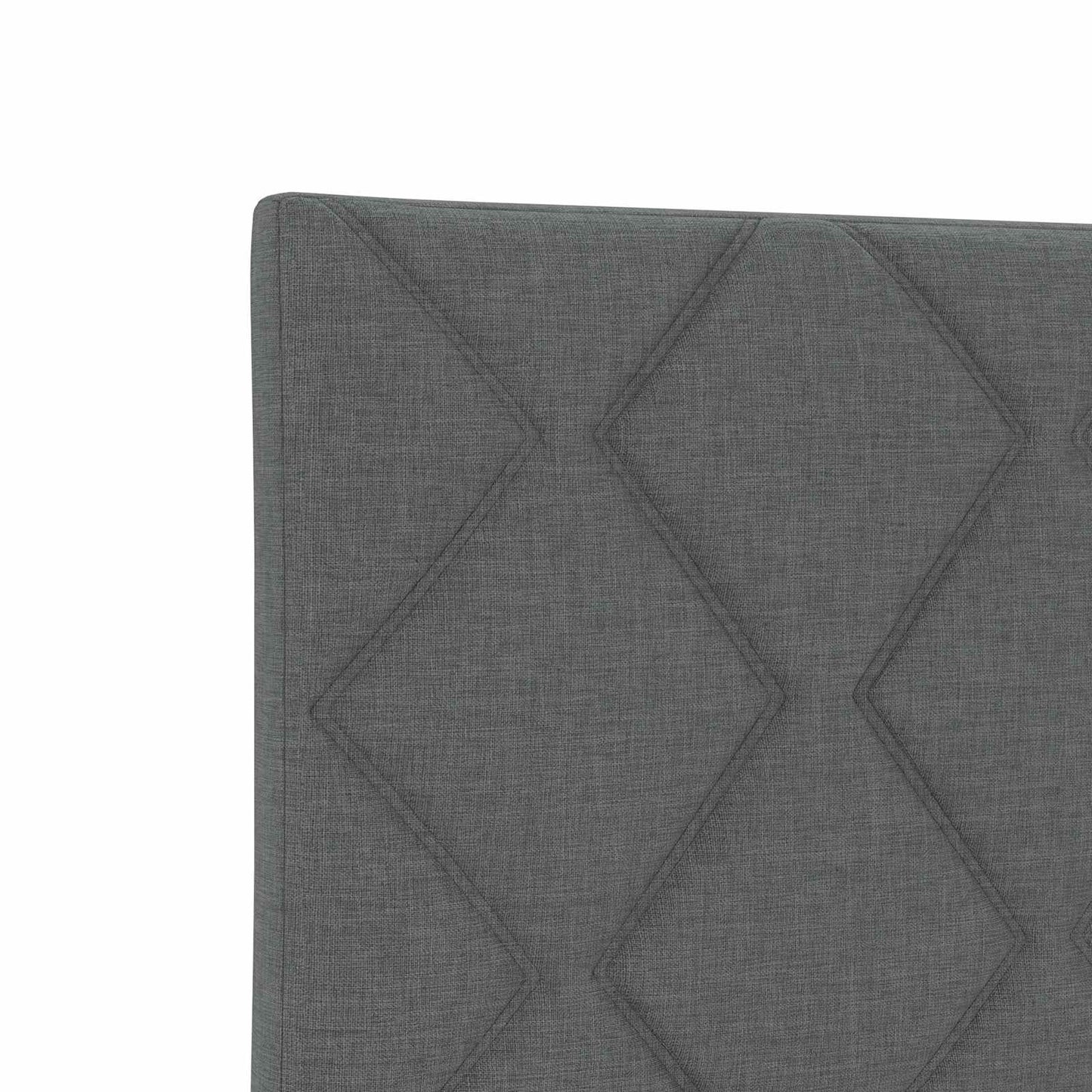 Postel Boxspring S Matrací S Čelo Tmavě Šedá 90 X 190 Cm Textil