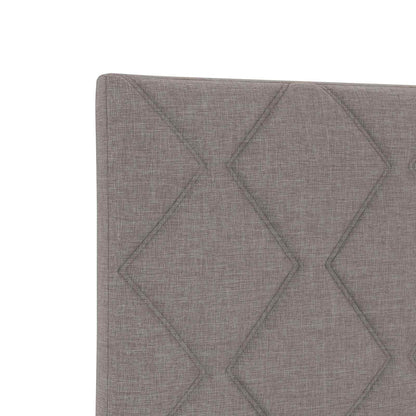 Postel Boxspring S Matrací S Čelo Taupe 90 X 190 Cm Textil