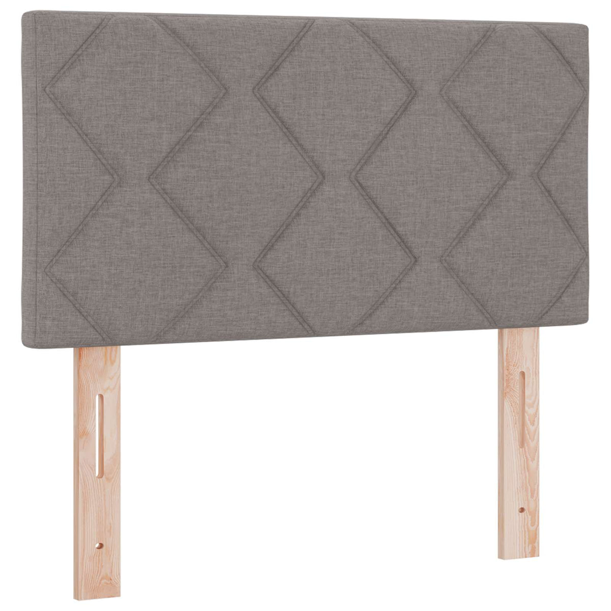 Postel Boxspring S Matrací S Čelo Taupe 90 X 190 Cm Textil
