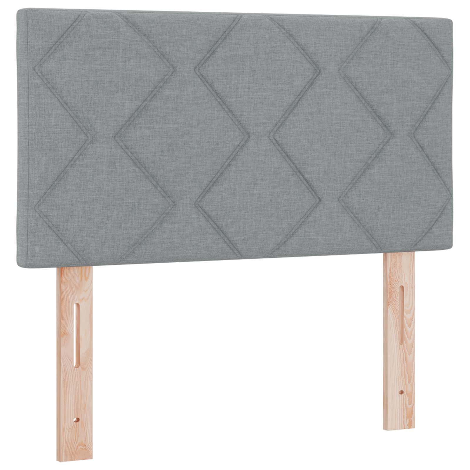 Postel Boxspring S Matrací Světle Šedá 90 X 200 Cm Textil