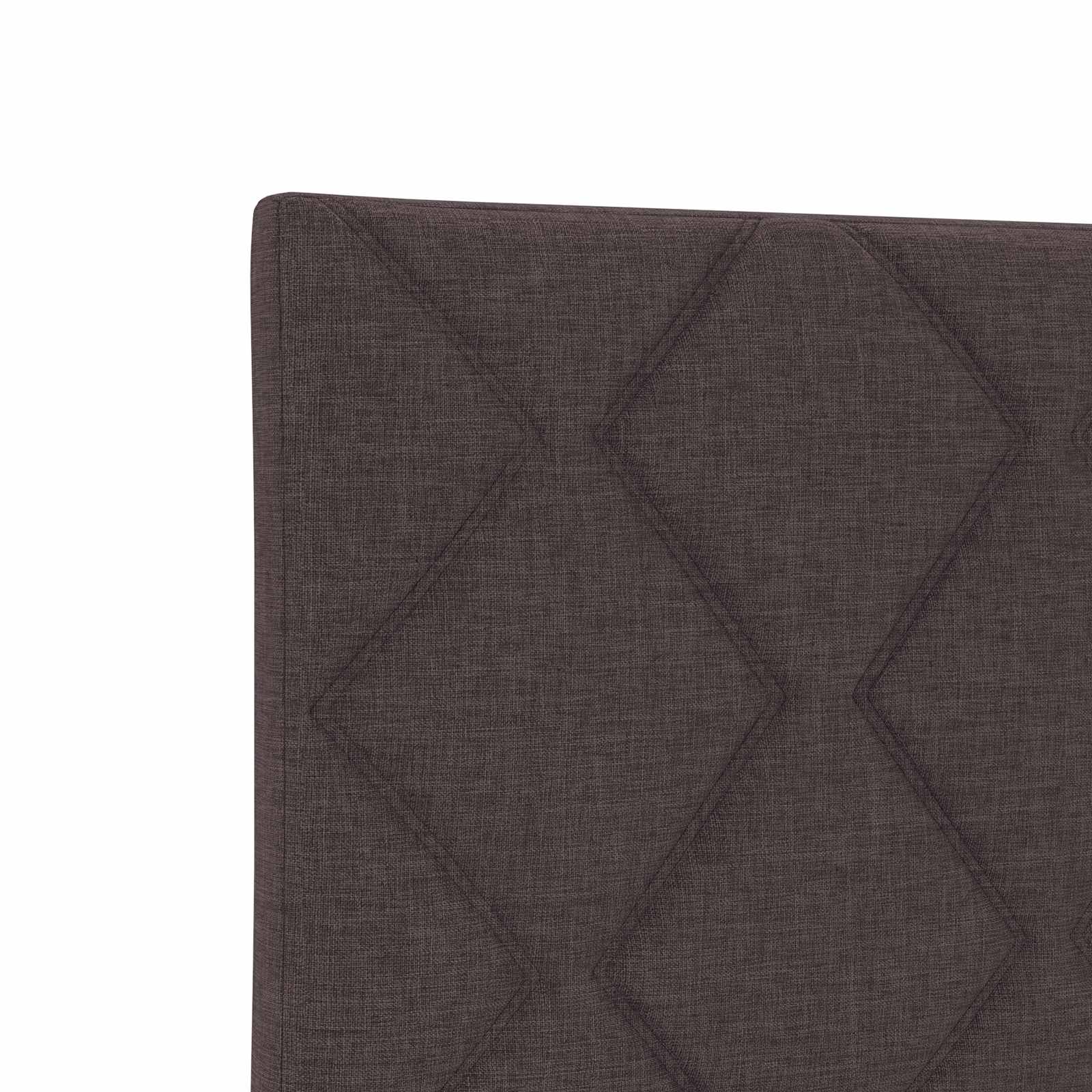 Postel Boxspring S Matrací Tmavě Hnědá 90 X 200 Cm Textil