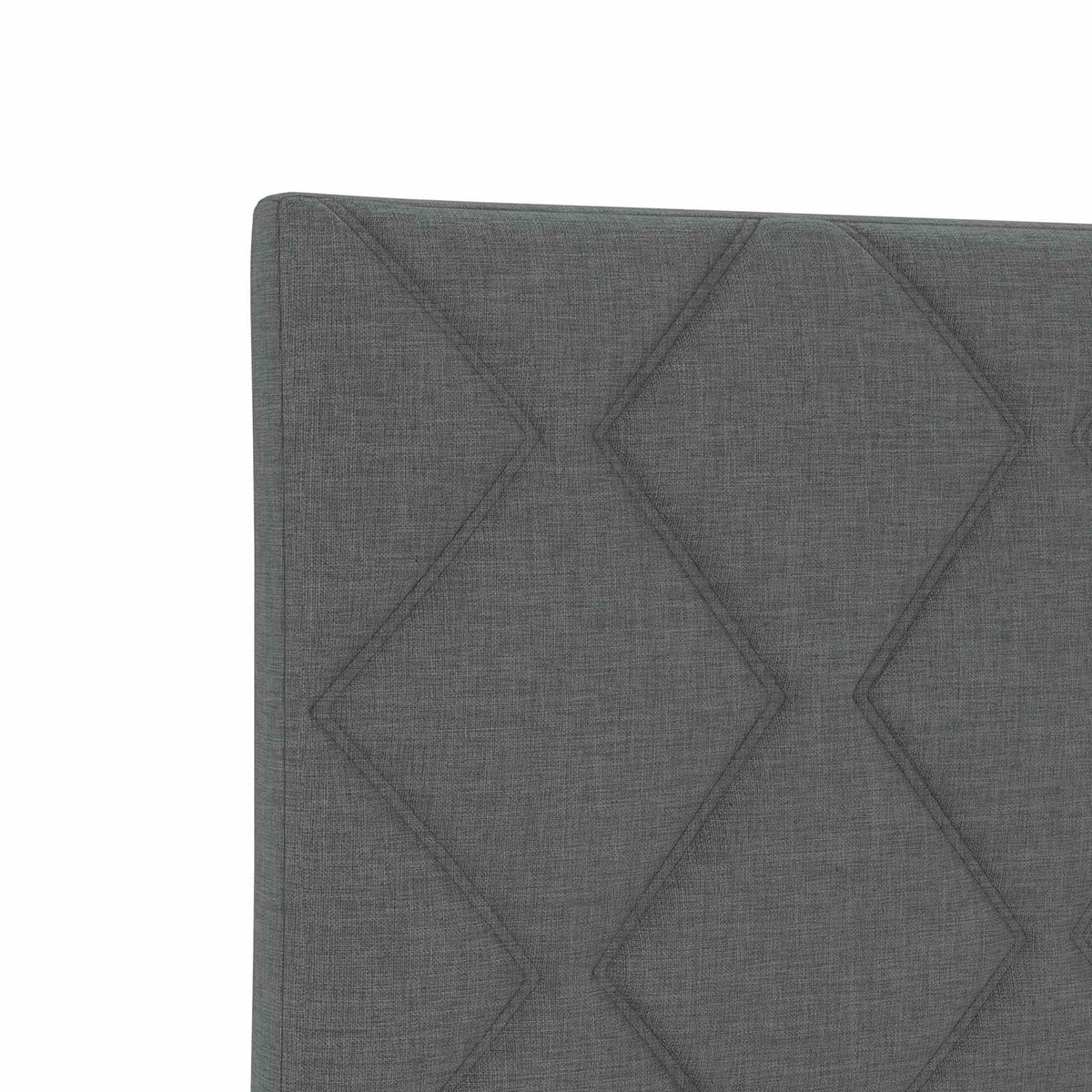 Postel Boxspring S Matrací Tmavě Šedá 100 X 200 Cm Textil