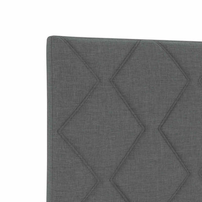 Postel Boxspring S Matrací Tmavě Šedá 100 X 200 Cm Textil
