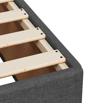 Postel Boxspring S Matrací Tmavě Šedá 100 X 200 Cm Textil