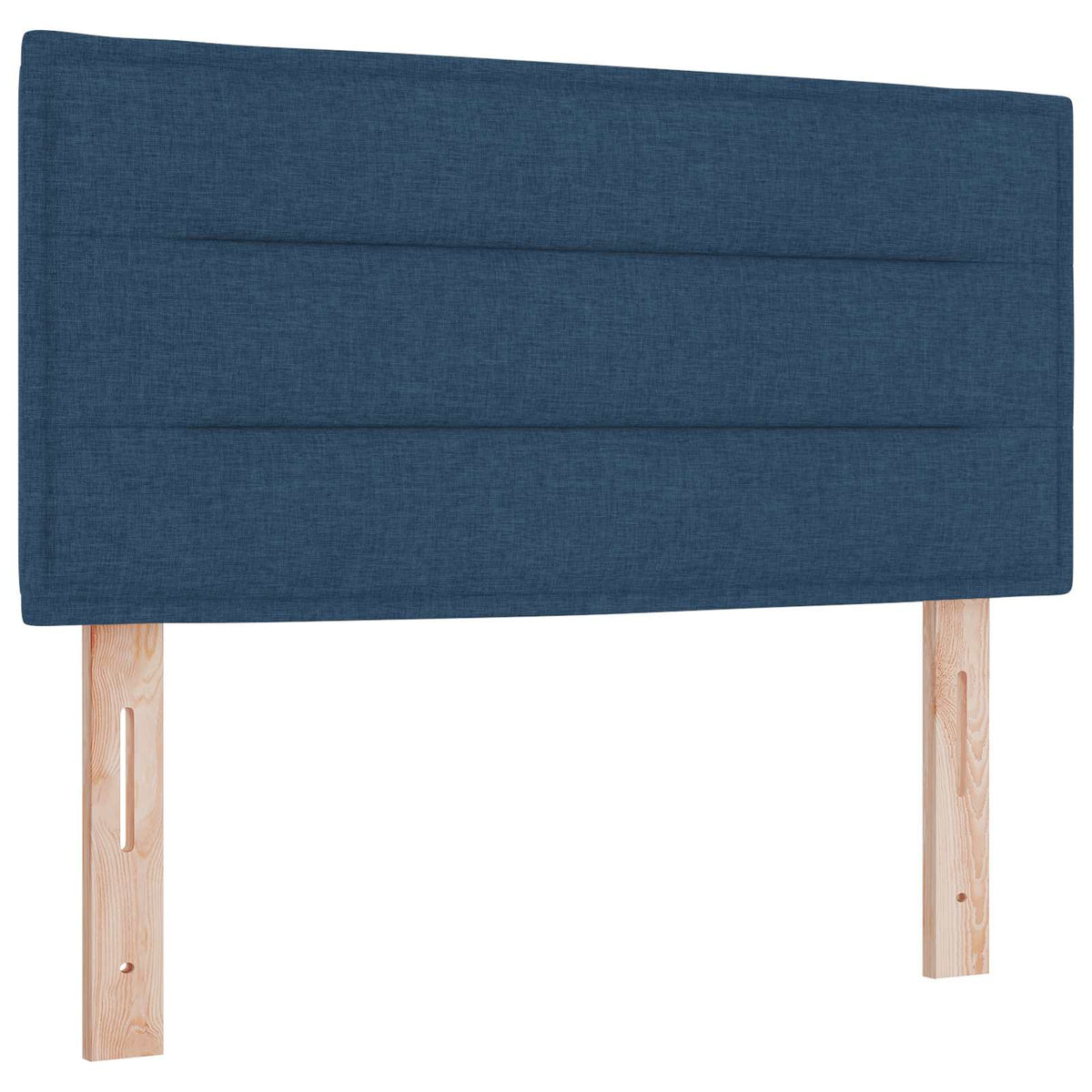 Postel Boxspring S Matrací S Čelo Modrá 120 X 200 Cm Textil