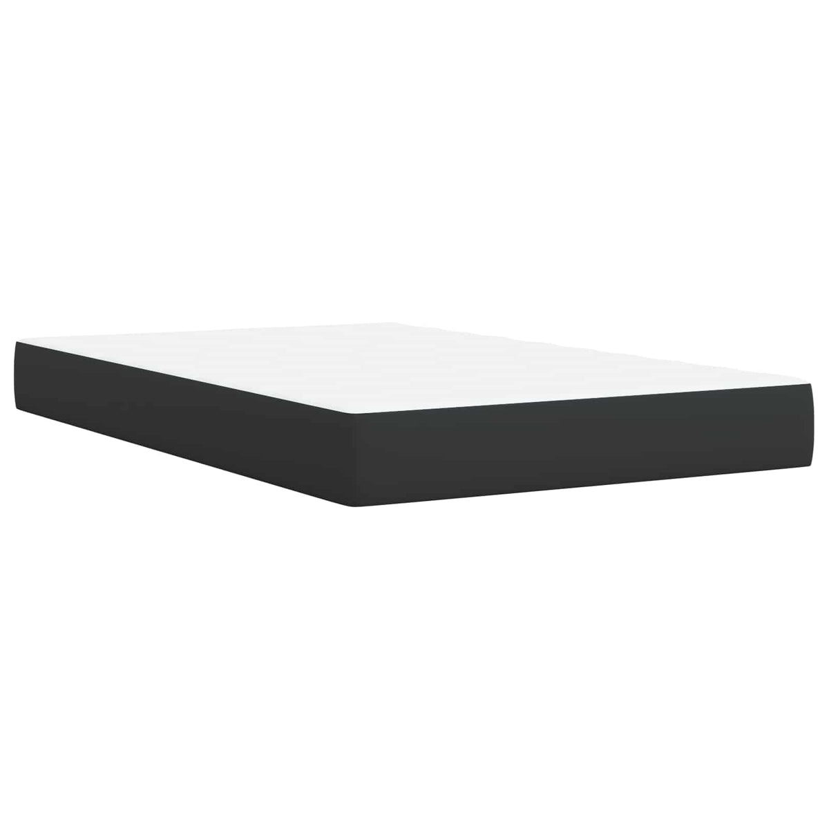 Postel Boxspring S Matrací S Čelo Černá 120 X 200 Cm Textil