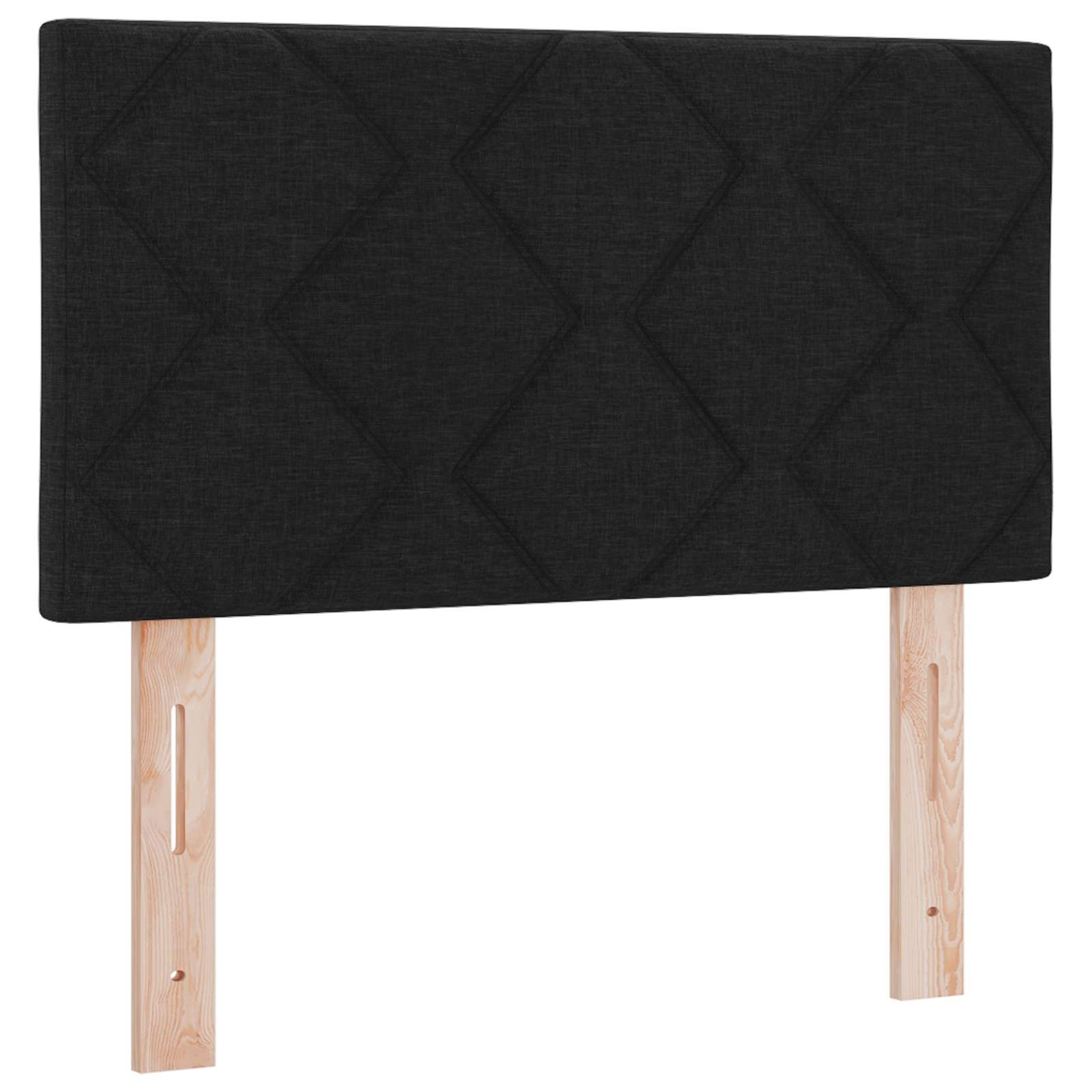 Postel Boxspring S Matrací S Čelo Černá 120 X 200 Cm Textil