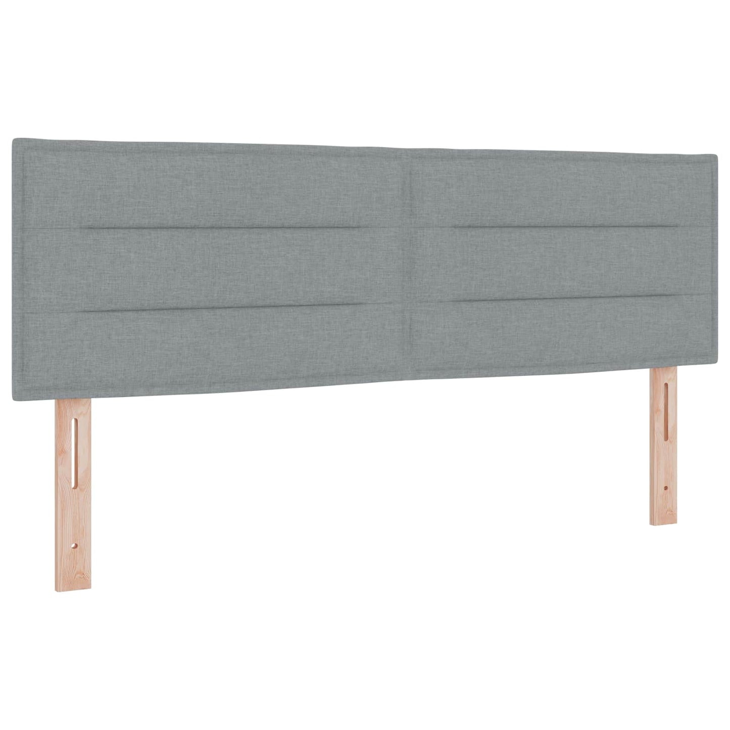 Postel Boxspring S Matrací Světle Šedá 140 X 190 Cm Textil