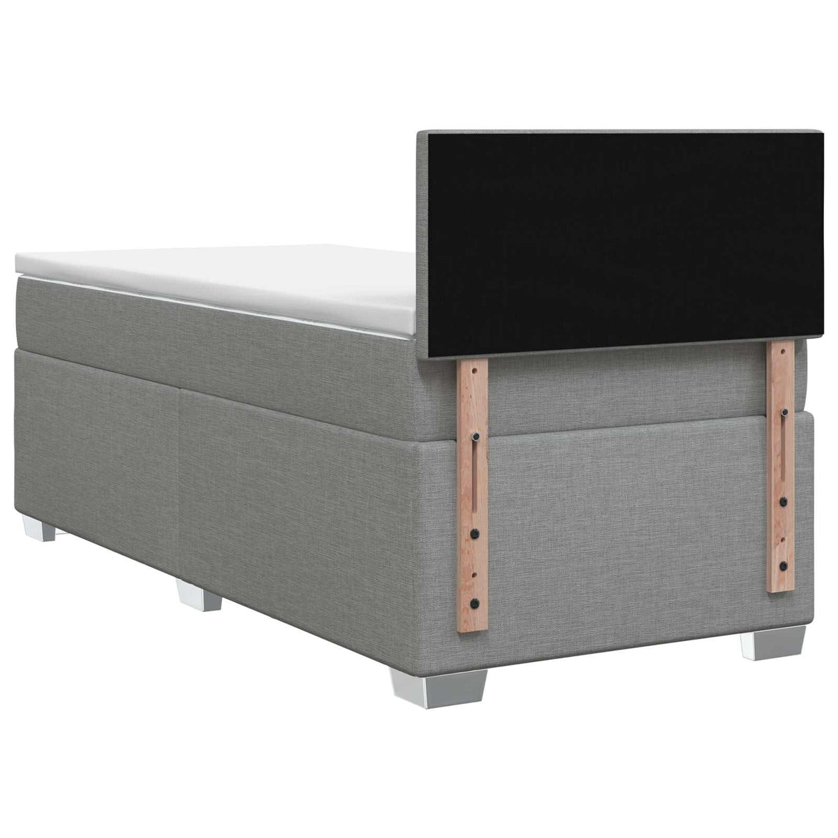 Postel Boxspring S Matrací S Čelo 90 X 190Cm Textil