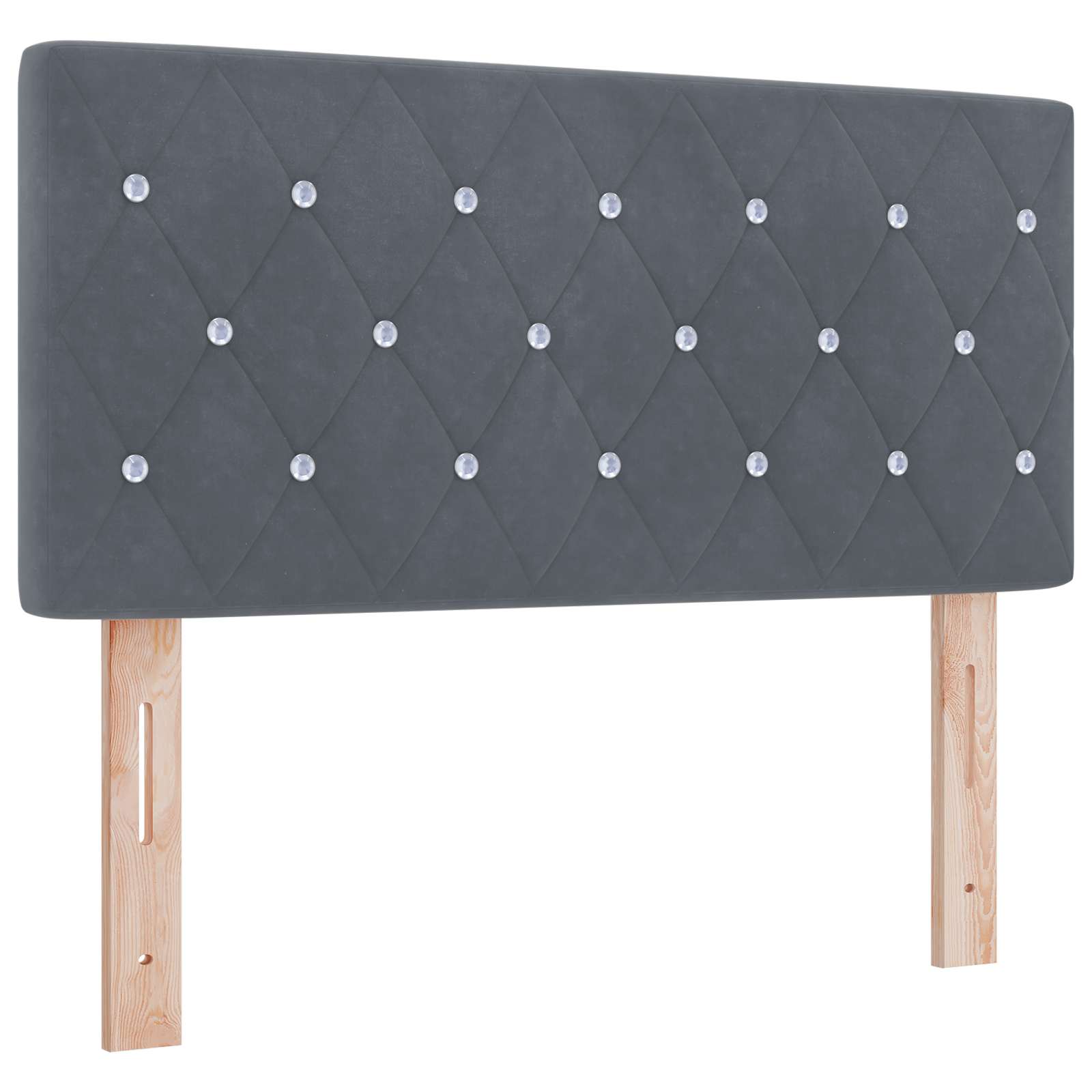 Postel Boxspring S Matrací S Čelo Tmavě Šedá 120 X 200 Cm Samet