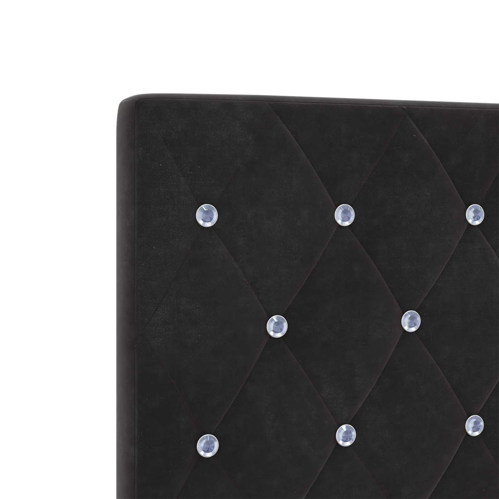 Postel Boxspring S Matrací S Čelo Černá 120 X 200 Cm Samet