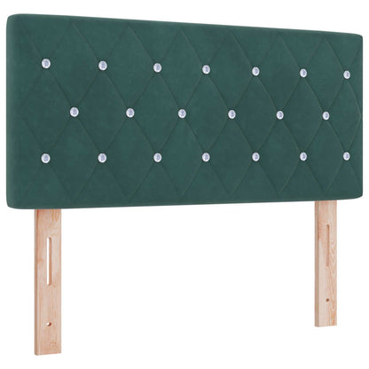 Postel Boxspring S Matrací Tmavě Zelená 120 X 200 Cm Samet