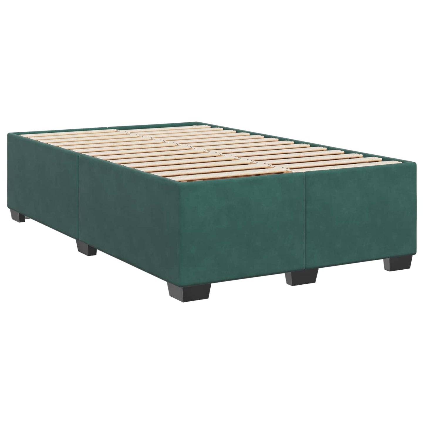 Postel Boxspring S Matrací Tmavě Zelená 120 X 200 Cm Samet