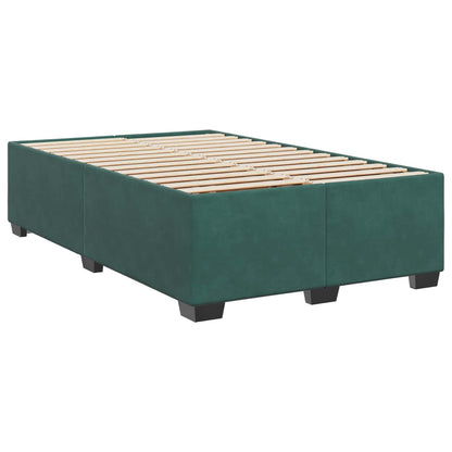 Postel Boxspring S Matrací Tmavě Zelená 120 X 200 Cm Samet